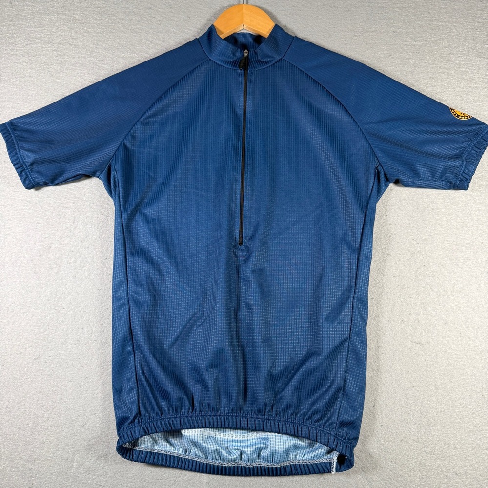 Oakley Software Mens Blue Cycling Jersey Mad Science Lab Made‎ in Italy Large
